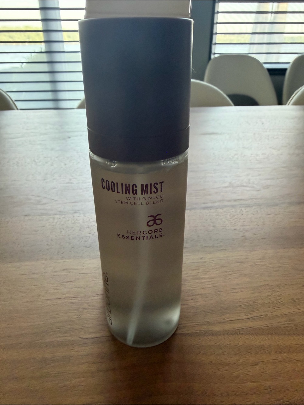 Arbonne HerCore Essentials Cooling Mist - Clear Bottle.